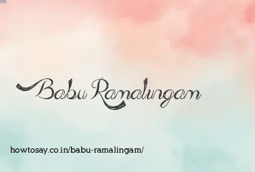 Babu Ramalingam