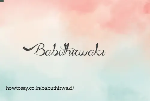 Babuthirwaki