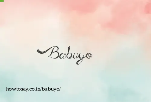 Babuyo