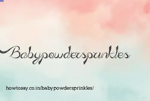 Babypowdersprinkles