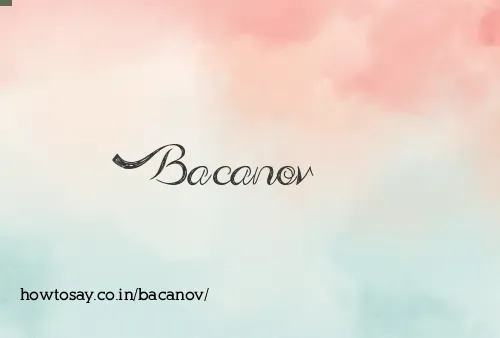 Bacanov