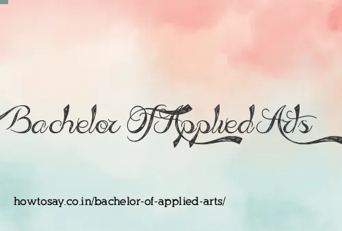 Bachelor Of Applied Arts