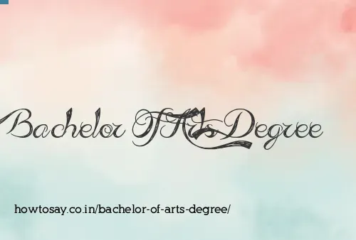 Bachelor Of Arts Degree