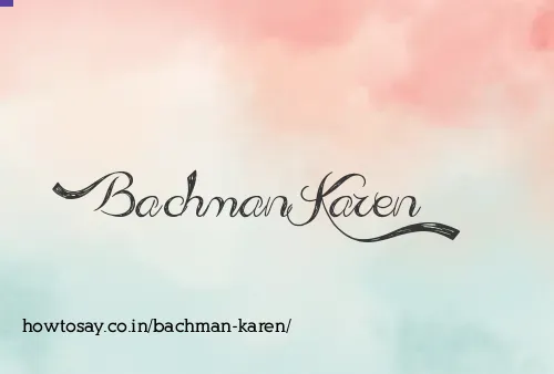 Bachman Karen