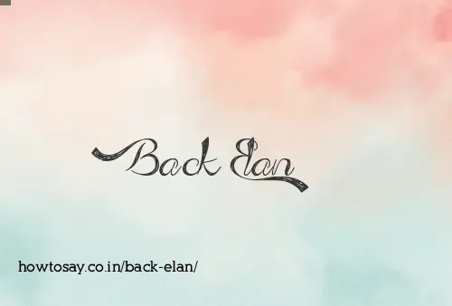 Back Elan