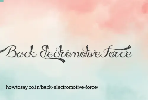 Back Electromotive Force