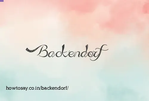 Backendorf