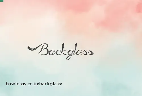 Backglass
