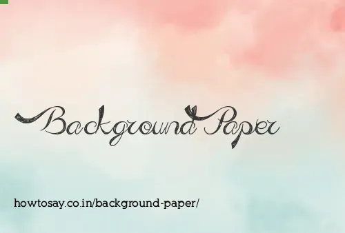 Background Paper
