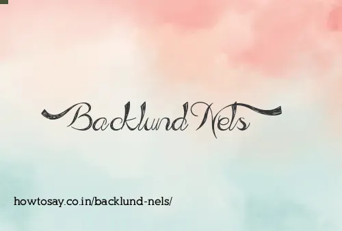 Backlund Nels