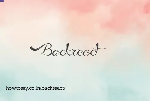 Backreact