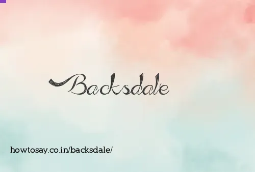 Backsdale
