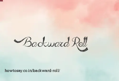 Backward Roll