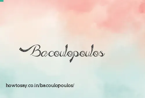 Bacoulopoulos