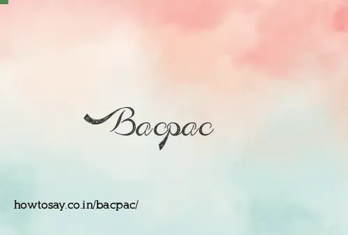 Bacpac