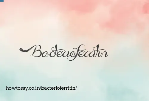 Bacterioferritin