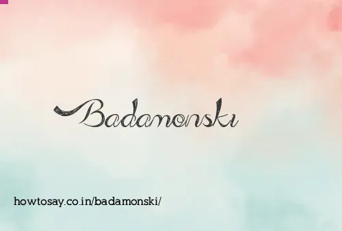 Badamonski