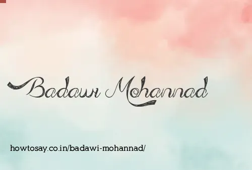 Badawi Mohannad