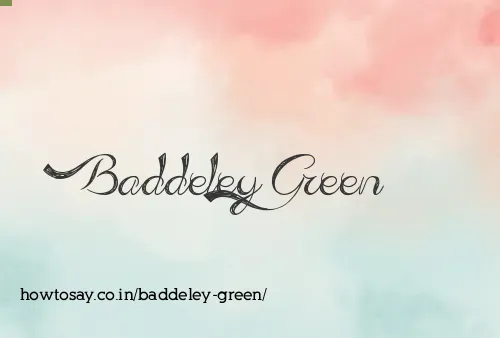Baddeley Green