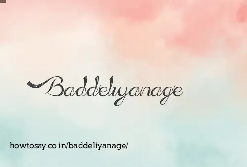 Baddeliyanage