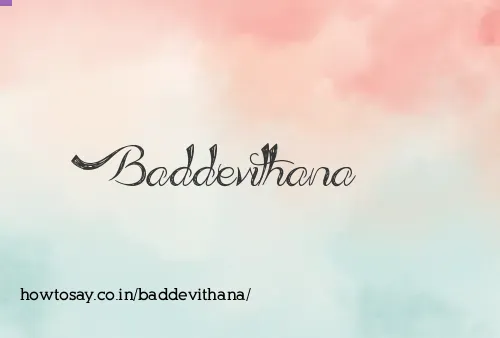 Baddevithana