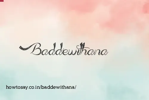Baddewithana