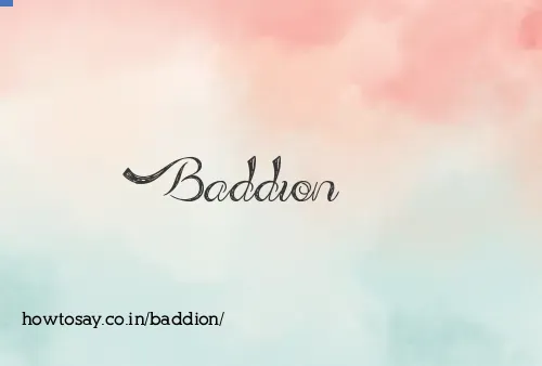 Baddion