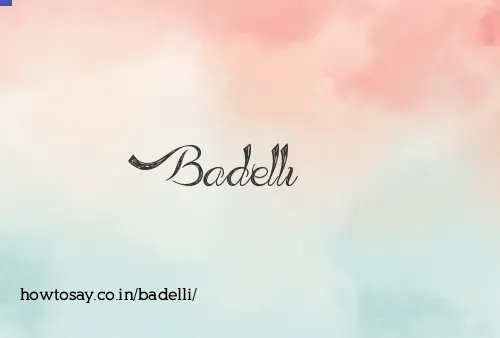 Badelli