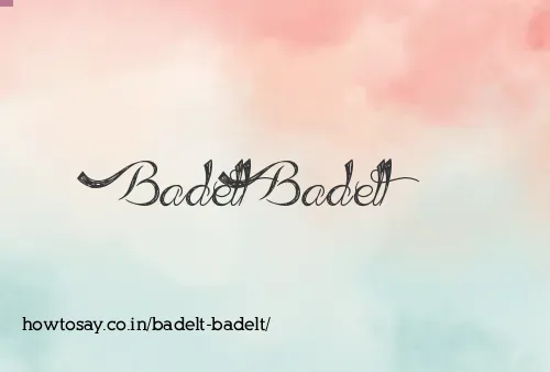 Badelt Badelt