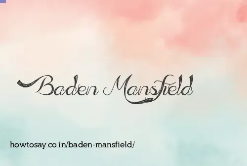 Baden Mansfield