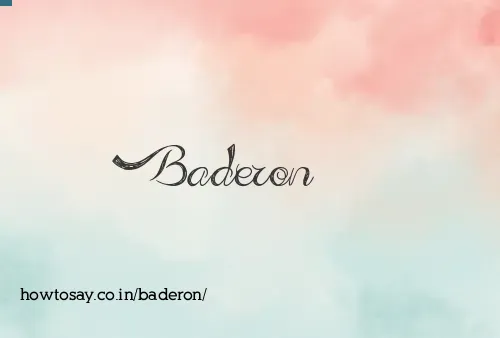 Baderon