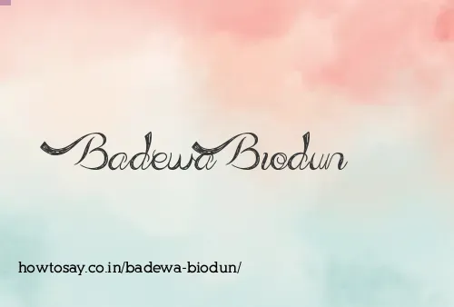 Badewa Biodun