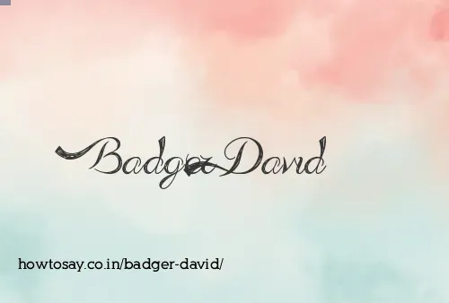 Badger David