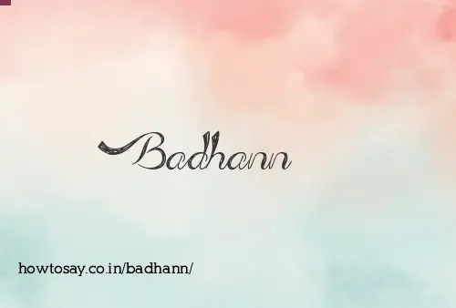 Badhann