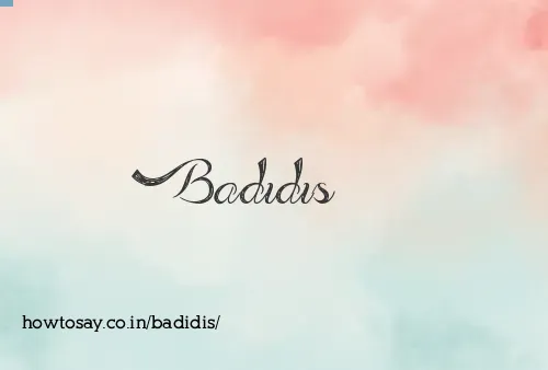 Badidis