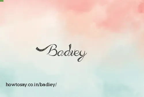 Badiey