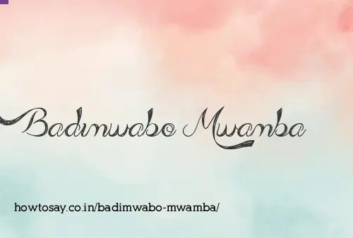 Badimwabo Mwamba