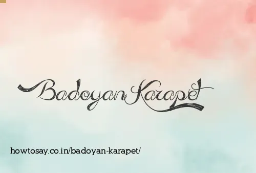 Badoyan Karapet