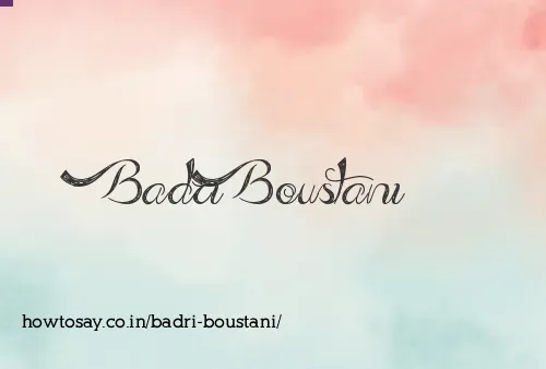 Badri Boustani