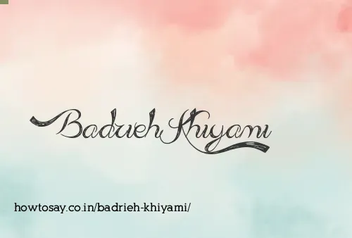 Badrieh Khiyami