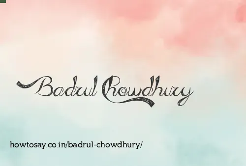 Badrul Chowdhury