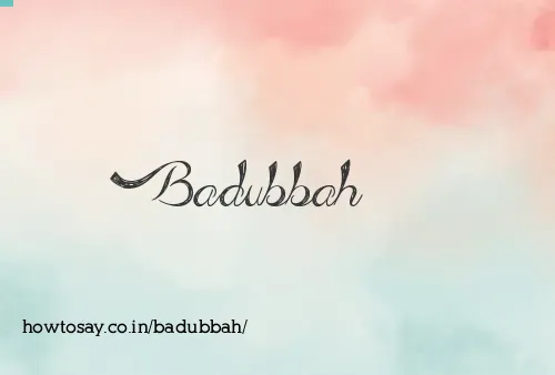 Badubbah