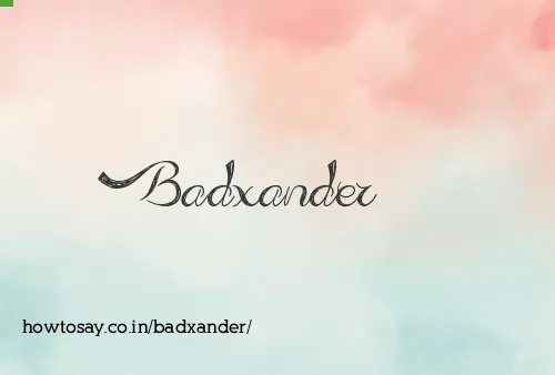 Badxander