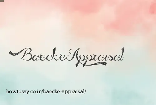 Baecke Appraisal