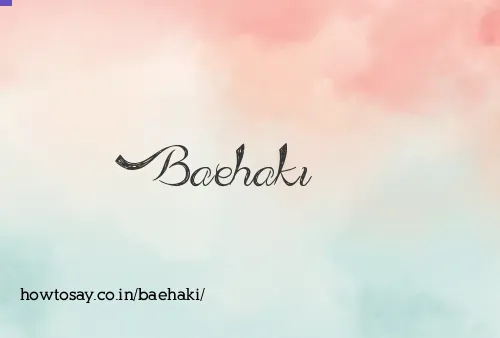 Baehaki