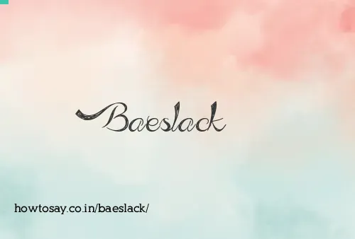 Baeslack