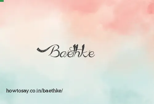 Baethke