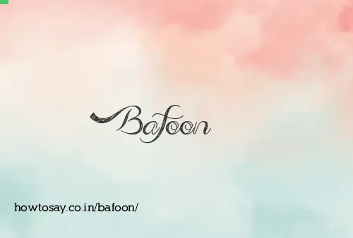 Bafoon