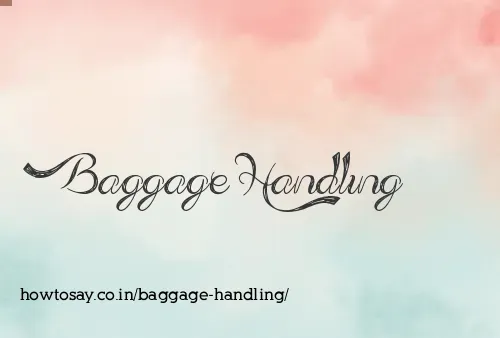 Baggage Handling