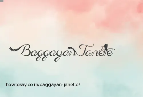 Baggayan Janette